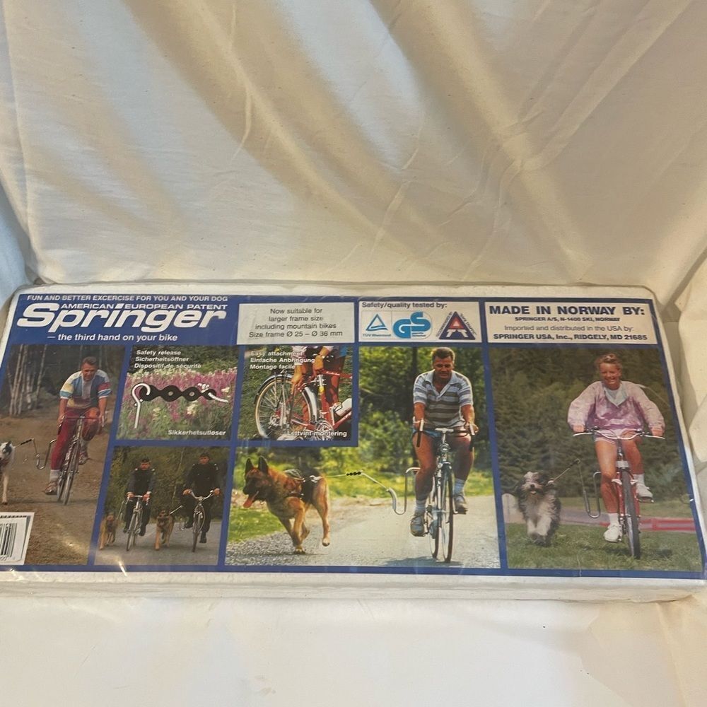Springer Leash Dog Exerciser Bicycle Bike Attachment Running Outdoor Norway NEW